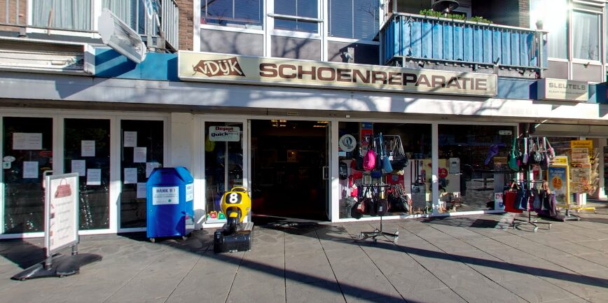 De winkel aan de Burgemeester de Vlugtlaan